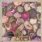15" Pink Agate Side End Table Top Natural stones pietradura Handmade Home Decor