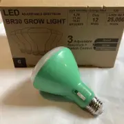 NEW 6-Pack LED Adjustable Spectrum Seed-Grow-Flower BR30 Grow Lights 120V 12W