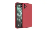 NewBee NB-PHC-I12-MINI-RD Silicone Shockproof Red Case Cover for iPhone 12 Mini with Lens Protection