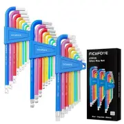 27PCS Allen Key Set, Color Coded Hex Key, Metric & SAE Extra Long Ball & Star...