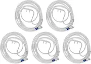 JWYN 5pk 7Ft Adult Oxygen Nasal Cannula, Ultra-Soft, Trumpet Connector