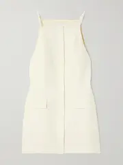 [ST. AGNI] ST. AGNI - Twill Mini Dress - Off-white - small small Off-white