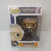 Funko Pop Booble Head Marvel Guardians Of The Galaxy Stan Lee # 281 + Protector
