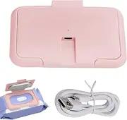 Wipes Heater Warmer - Thermostatic Portable USB Wipes Warmer,Wide Opening Wipes Dispenser Warmer for Camping, Car, Home, Travel, Picnic