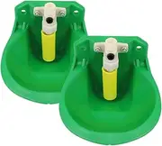FONDOTIN 2pcs Sheep Drinking Bowl Pet Bowl Water Fountain Cat Bowl Drinks Dispenser with Tap Dog Drinking Bowl Goat Dogs Water Bowl Dispenser Cat Fountain Hose Pig Water Fountain Alloy
