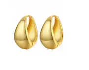 017 Vintage Minimalist Earrings Water Drop Circles Matte Earrings for Women