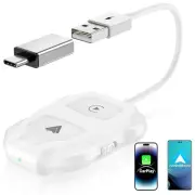 Wireless Carplay Adapter, 2025 Upgrade 2 in 1 Plug & Play Dongle, Converts Wi...