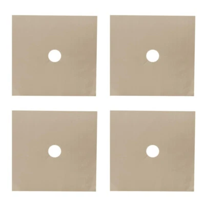 4 Pcs Gas Stove Cleaning Pad Range Top Burner Protectors Cover for