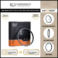 在飛比找蝦皮購物優惠-高品質 K & F Mc Slim Uv 濾鏡 46Mm, 