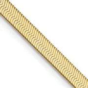22 Inch 14K 3mm Silky Herringbone Chain