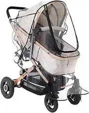 Baby Stroller Rain Cover | Univers-al Pushchair Rain Cover, Baby Travel Weather Shield, Baby Carriage Rain Cover Baby Carriage Transparent Raincoat Windproof Cover for Stroller Pushchair Bu-ggy Pram