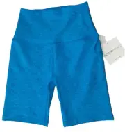 NWT⭐️BEYOND YOGA⭐️X SMALL⭐️ SPACEDYE ⭐️KEEP PACE 7”BIKE SHORT⭐️BLUE GEM⭐️$70