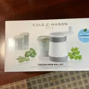 NWT COLE & MASON Frozen Herb Mill Set.