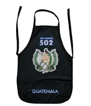 Guatemala "Soy Chapin 502" Apron 3 Pockets Adult Unisex One Size Fits Most