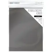 Craft Perfect Pearlescent Cardstock 8.5"X11" 5/Pkg-Onyx Black