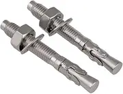 Expansion Screw Bolts, Anchor Bolt Hooks,304 Stainless Steel Expansion Screw Expansion Bolt Car Repair Car Repair Expansion Bolt M6 M8 M10 M12 M16(1Pcs)(Length:60mm,Size:M16) (Color : 100mm, Size :