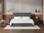 My Style Tapered Headboard & Drawer Base - Super King / Gunmetal / Drawer Base