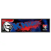 Newcastle Knights NRL Bar Runner Mat for Man Cave Birthday Christmas Gift