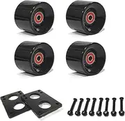 [LOOEEL] 60mm Cruiser Wheels 80A Contains ABEC-9 Bearings and Spacers,Skateboard Riser Pads,Skateboard Hardware Screws Bolts,fit for Your Cruiser Skateboards,Penny Board