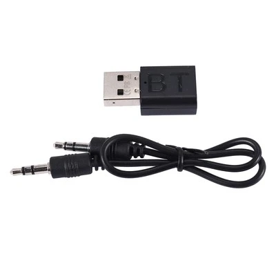 Bluetooth 5.0 Transmitter Receiver 3.5MM Jack AUX Audio Adapter LED8595