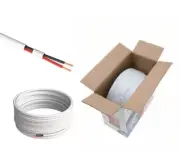 500ft Alarm Security Cable 22/2 Gauge Stranded Unshielded CCA Burglar Alarm Wire