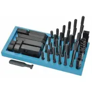 Westward Clamping Kit,5/8"T-Slot,1/2"-13Stud,54pc 19T332 Westward 19T332