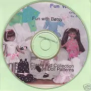 Fun With Betsy Doll Clothing Patterns on CD