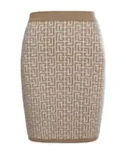 Balmain Elasticated Waistband Mini Skirt FR34,FR36,FR38,FR40 Nude