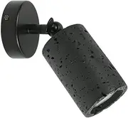 Beacon Lighting Traviato 1 Light Spot Light in Lava Stone with Black Details