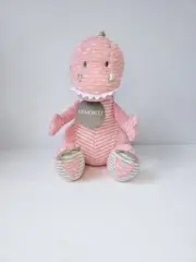 Demdaco plush stuffed nursery baby Pink Dino 9" NWT