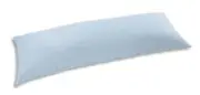 D&M Microsuede Body Pillow Cover Pillowcase w/Double Zippers 20"x54", MediumBlue