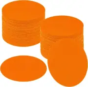 48 Pcs Orange Carpet Spots Markers One Color Carpet Circles Carpet Markers fo...