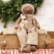 Primitive Sprinkle the Gingerbread Man Doll Shelf Sitter Christmas Holiday Decor