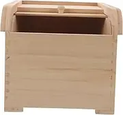 GREENADSCAPE Solid Wood Rice Storage Box Food Storage Containers Large Capacity Wood Food Container Storage Bins Rice Bucket with Lid Food Bucket Rice Container Storage Rice Containers
