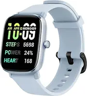Amazfit [2022 New Version] GTS 2 Mini Smart Watch with Alexa Built-in, 1.55" AMOLED Display, GPS, 68 Sports Modes, 14 Days Battery Life, Heart Rate, Sleep, Stress and SpO2 Monitor, Blue