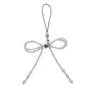Sweet Bowknot Pendant Keychain Phone Chain Bag Backpack Decor Jewelry