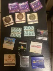15 Las Vegas Biloxi Atlantic City Hotel/Casino Match Books All Vintage