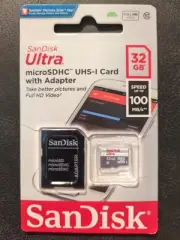 SanDisk Ultra Micro SdHC UHS-I Card With Adapter 32 GB