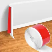 Wall Baseboard Molding Trim 4 Inch x 53 Feet Peel and Stick Trim Molding Flex...