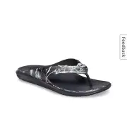 Crocs Flip Flops Mens 7 Blue SWIFTWATER WAVE MOSSY OAK FLIP FLOP Womens SIZE 9