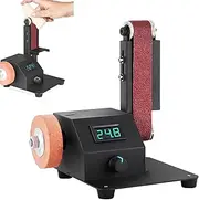 Bench Grinder | Belt Sander for Handmade,350W Bench Grinder with 10 Sanding Belts, Table High-Speed Sander for Metal, Woodworking