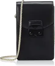 [Furla] 1007-O6000 METROPOLIS VERTICAL CROSSBODY Women's Shoulder Bag, NERO (1007-O6000)
