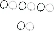 4sets Bracelet Wristbands Wrist Band Wrist Straps Hand Jewelry Stone 2pcs*4
