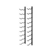 Final Touch Wrought Iron Wall Mounted Wine Rack 18 Bottle Black
