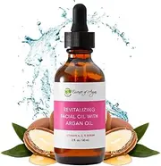 Essence of Argan Vitamin Serum for Face, Revitalizing Serum Oil for Dry Skin with Vitamins A, C, E and B’s, Argan Oil and Rosa Mosqueta, Rejuvenating Aging Skin Care for Women (2 fl oz/60 ml)