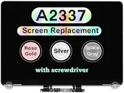 Screen Replacement for MacBook Air M1 2020 A2337 EMC 3598 LCD Display Retina Full Assembly 13.3" 2560x1600 (Rose Gold)