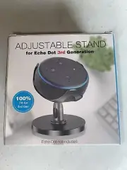 Echo Dot Stand, Table Holder for Echo dot 3rd Generation, 360° Adjustable,Black