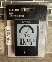 Taylor Indoor Comfort Station Hygrometer Digital Thermometer Humidity NEW! NIB