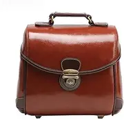 Professional PU Leather Canvas Camera Bag Camera Fit for DSLR SLR Fit for Nikon Fit for Sony Fit for Fuji Fit for Pentax Fit for Samsung W802803(Medium Red Brown)