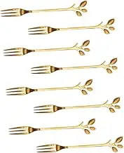 ELAYARD 8pcs Stainless Forks Elegant Fruit Picks for Desserts Cakes and Appetizers for Parties Home Use and Entertaining